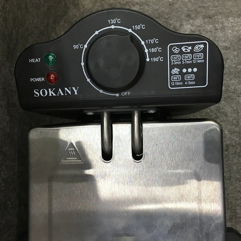 Electric Fryer 3L 2000W Non-Stick Coating