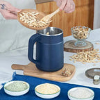 Electric Grain Mill Single-Button Stainless Steel Container