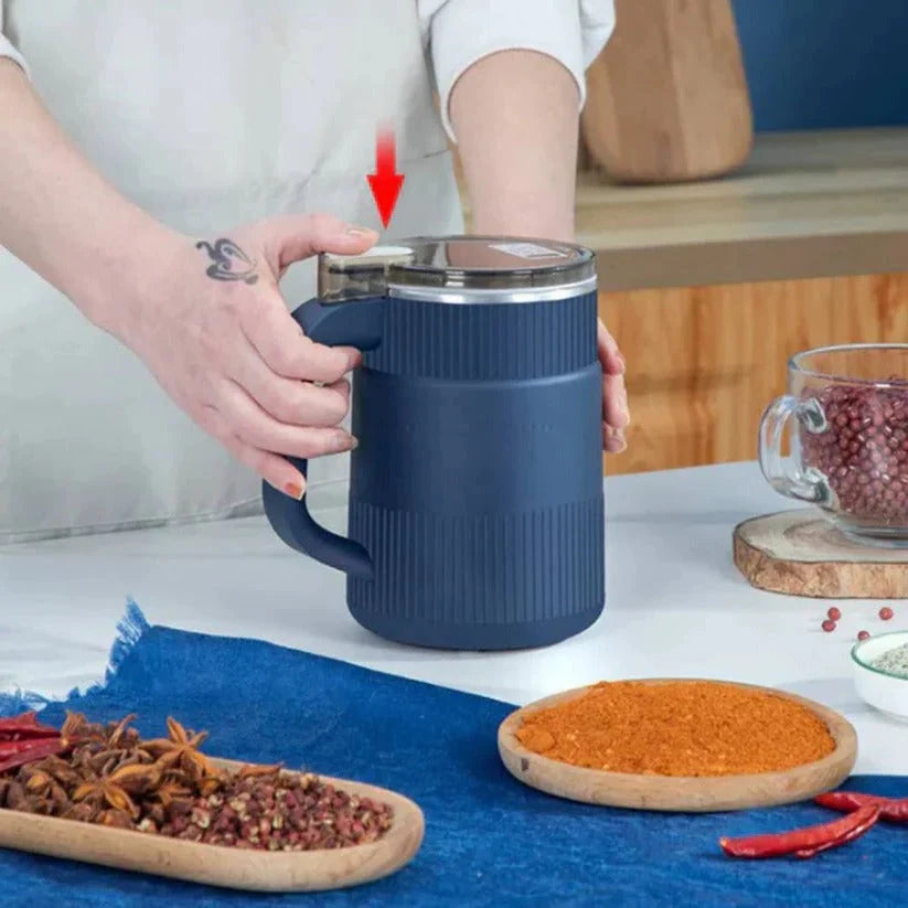 Electric Grain Mill Single-Button Stainless Steel Container