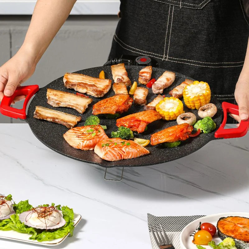 Electric Grill Plate Smoke-Free & Non-Stick 11 Inch
