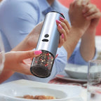 Electric Grinder USB Rechargeable One-Hand Operation & Gravity-Activated