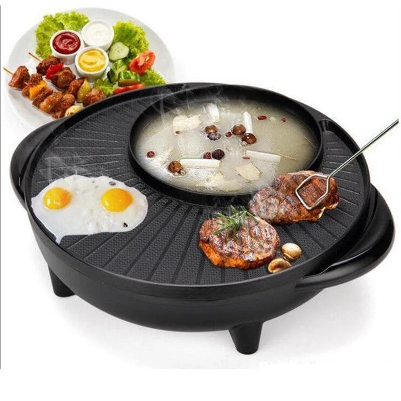 Electric Hot Pot 5–6L Capacity Aluminum Liner 5-Speed