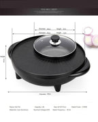 Electric Hot Pot 5–6L Capacity Aluminum Liner 5-Speed