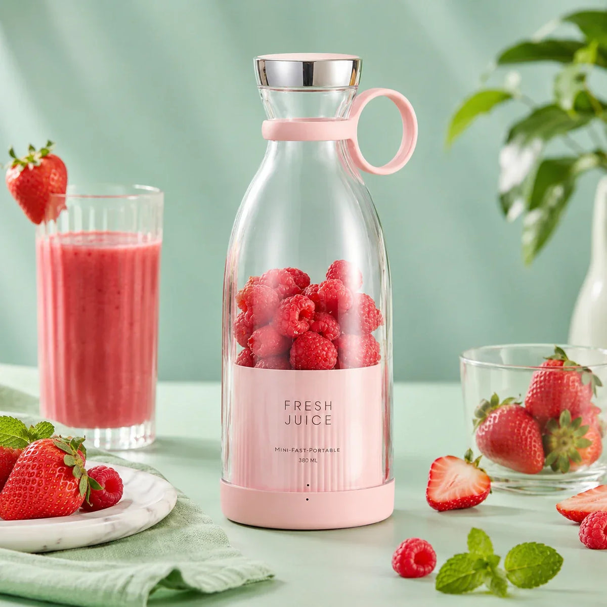 Electric Juicer Cordless & Rechargeable 400W Removable Parts