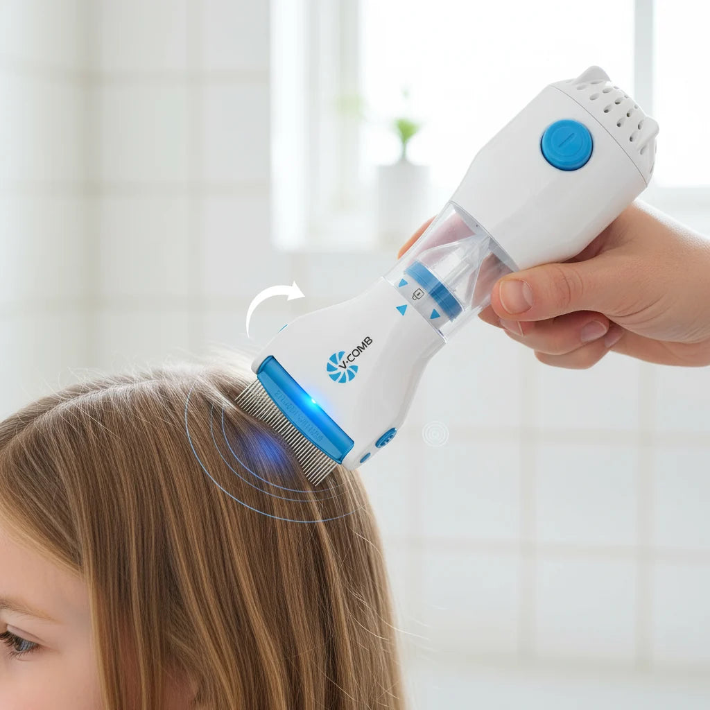 Electric Lice Remover Vacuum Suction Stainless Steel Comb