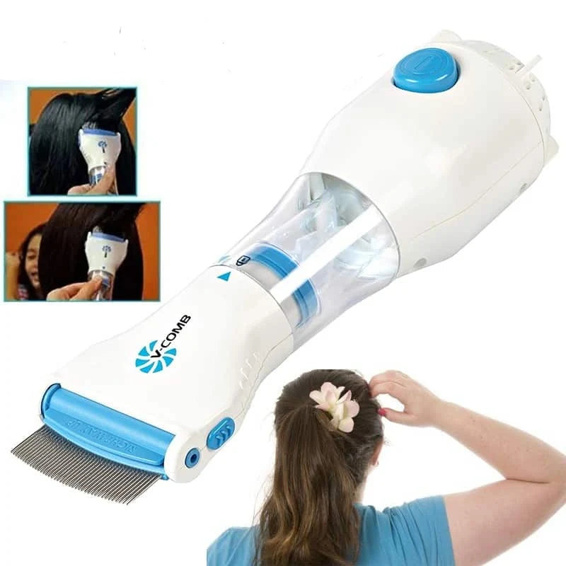 Electric Lice Remover Vacuum Suction Stainless Steel Comb