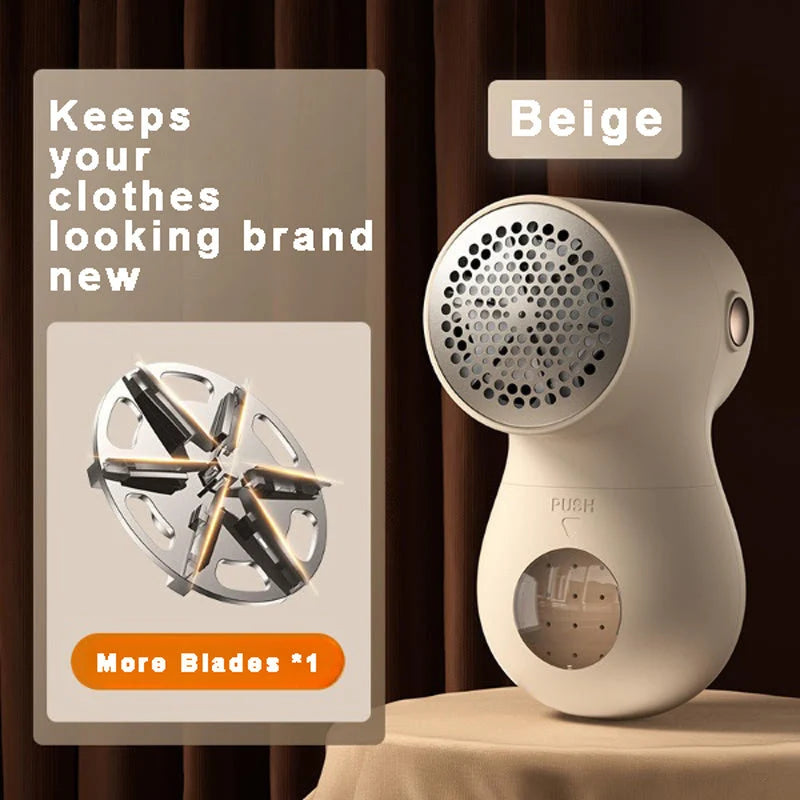 Electric Lint Remover USB Rechargeable Stainless Steel Blades