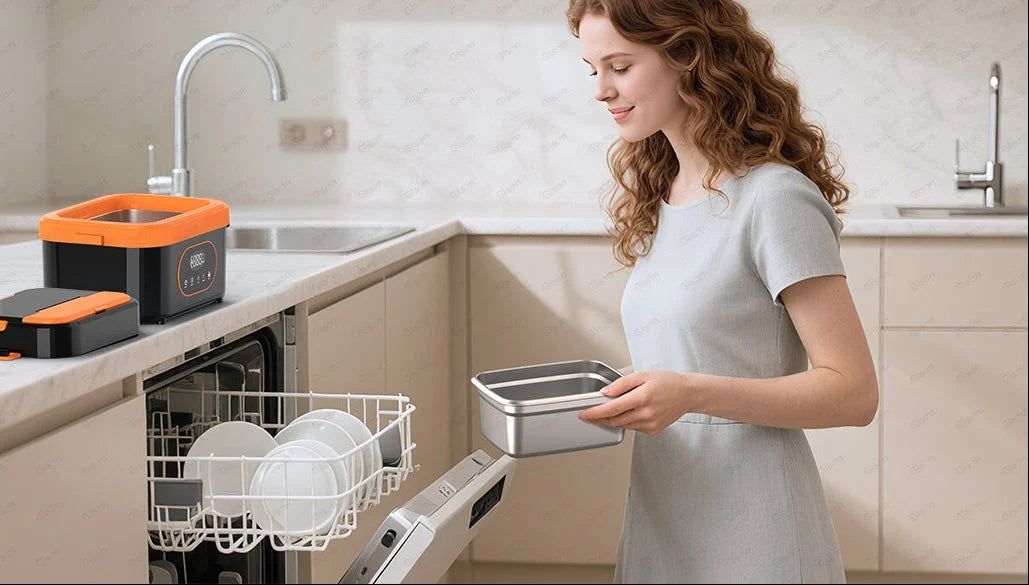 Electric Lunch Box Cordless 18000mAh Stainless Steel Tray