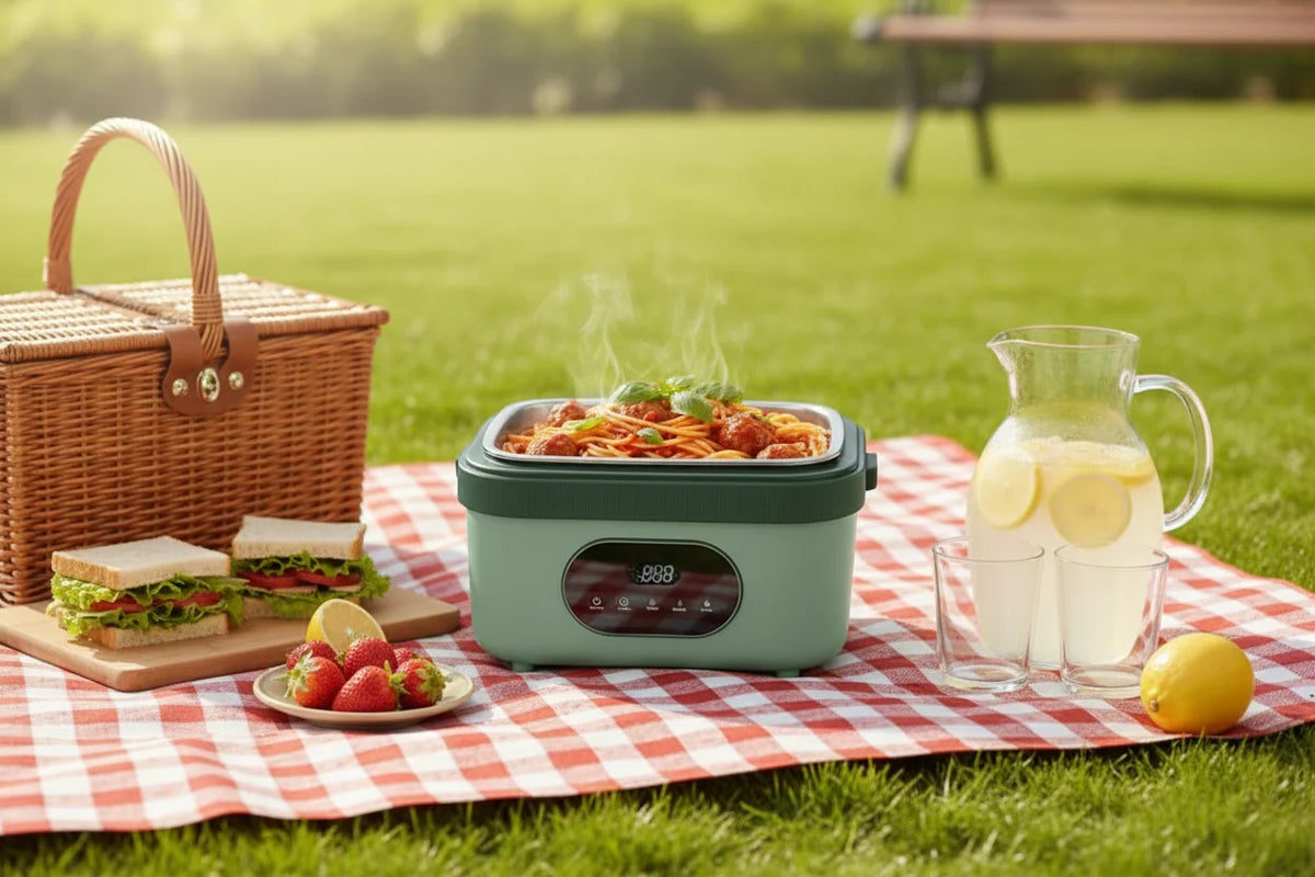 Electric Lunch Box Cordless 18000mAh Stainless Steel Tray