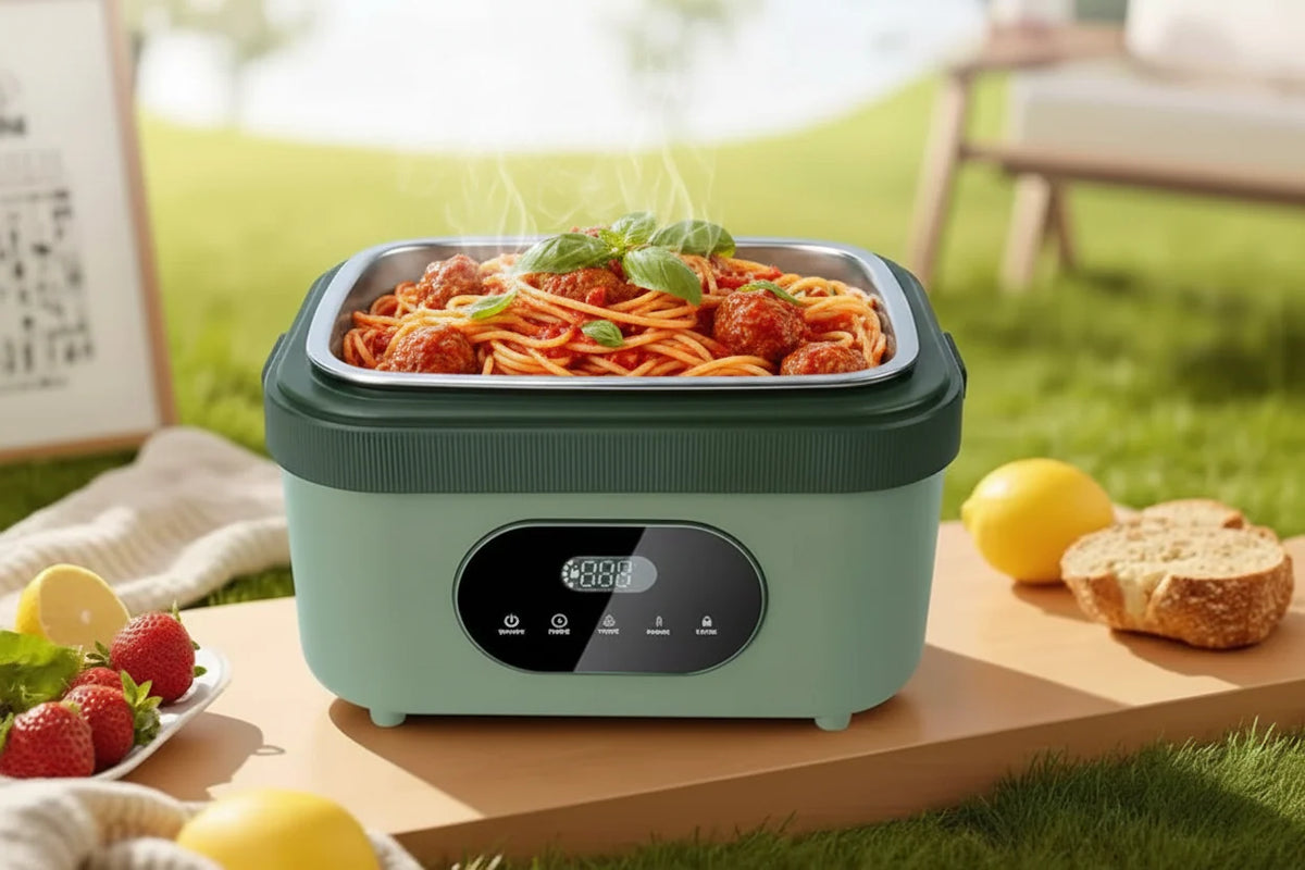 Electric Lunch Box Cordless 18000mAh Stainless Steel Tray