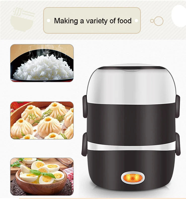 Electric Lunch Box USB-Powered Food-Grade & Non-Stick