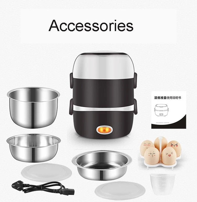 Electric Lunch Box USB-Powered Food-Grade & Non-Stick