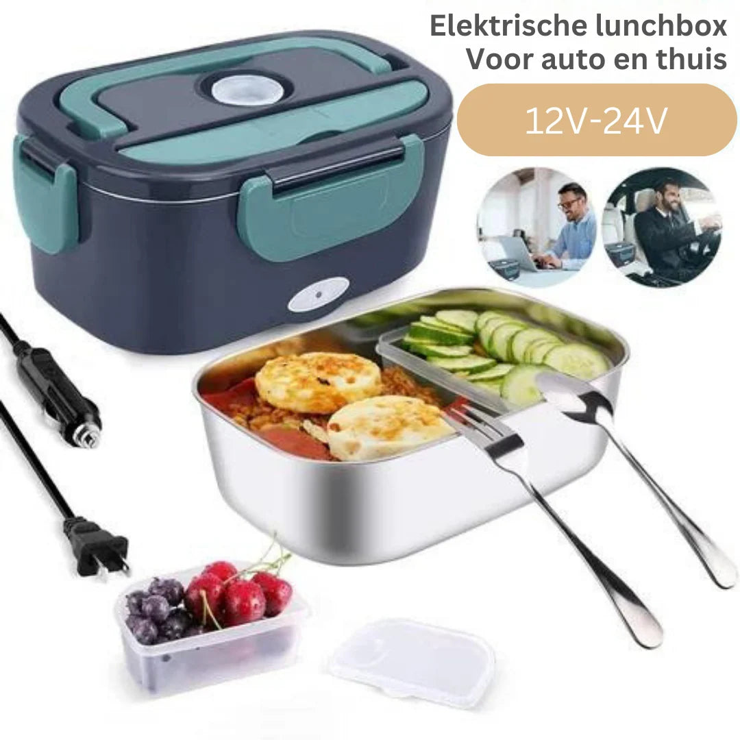Electric Lunchbox Dual Power Stainless Steel Leak-Proof
