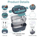 Electric Lunchbox Dual Power Stainless Steel Leak-Proof