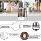 Electric Makeup Brush Cleaner Sonic Vibration Compact Storage Case