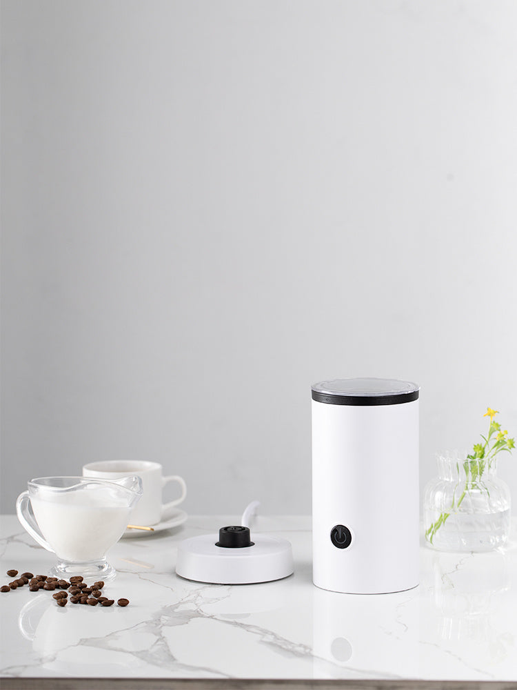 Electric Milk Frother Magnetic Whirlpool 260ml Detachable Cup