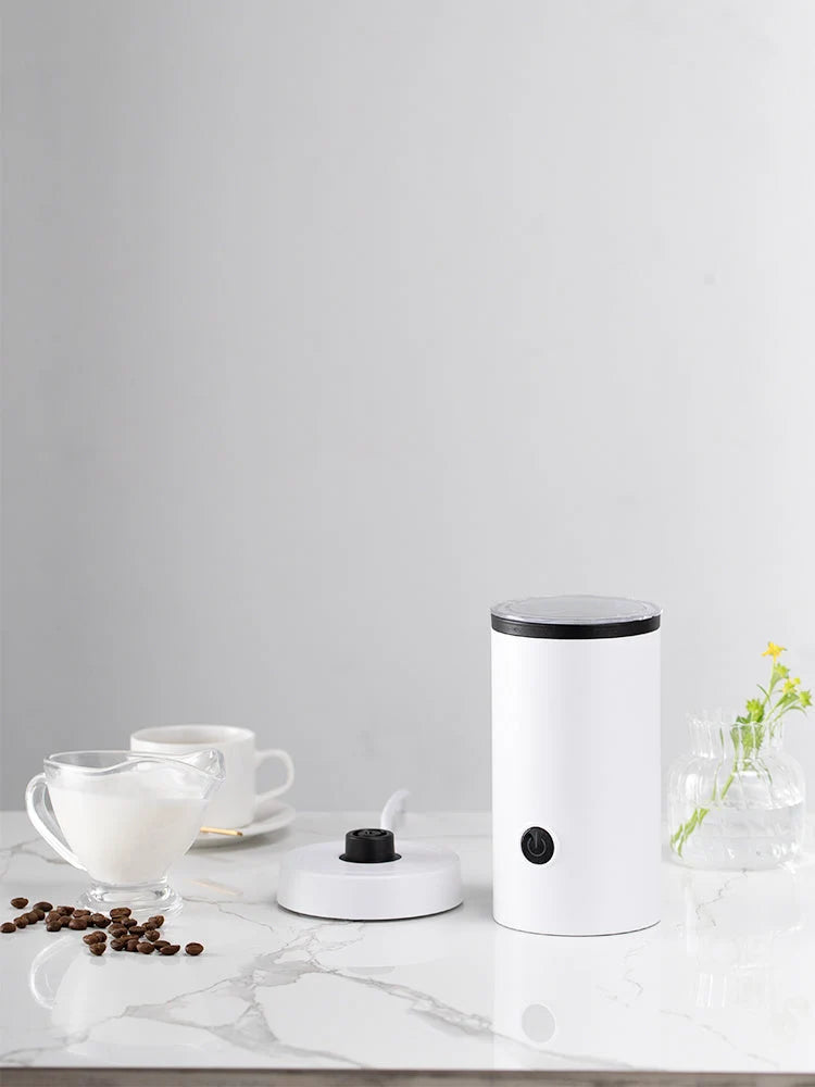 Electric Milk Frother Magnetic Whirlpool Quiet 260 mL