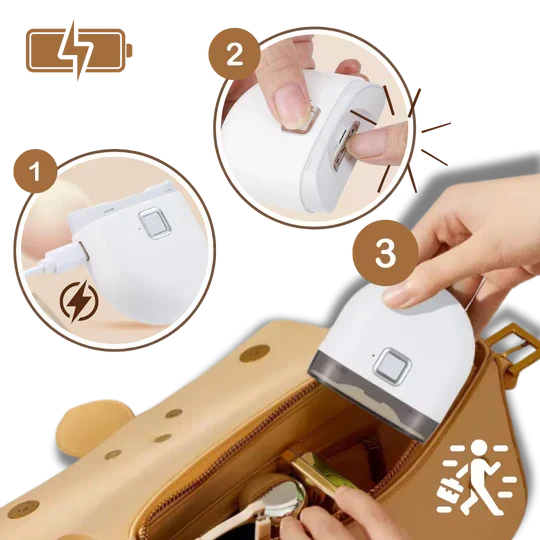 Electric Nail Clipper Dual-Speed Cordless Rechargeable