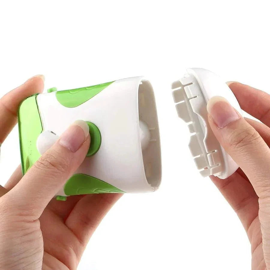 Electric Nail Clipper Rechargeable LED Rounded Rotating Blade