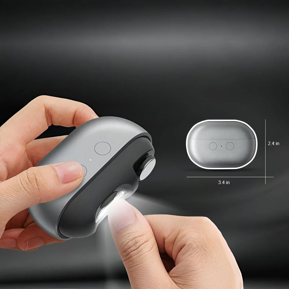 Electric Nail Clipper Surgical Steel LED USB-C