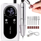 Electric Nail Drill 45,000 RPM USB-C Aluminum Handpiece
