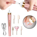 Electric Nail File Cordless Rechargeable 5 Bits LED Light