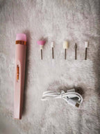 Electric Nail File Cordless Rechargeable 5 Bits LED Light