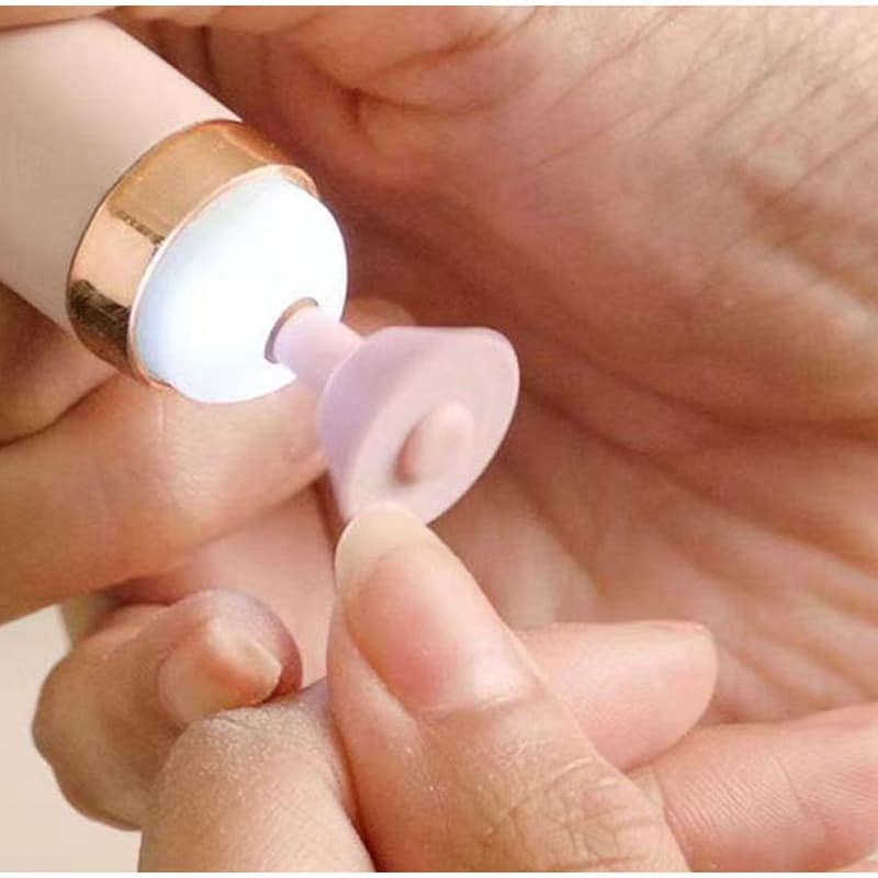 Electric Nail File Cordless Rechargeable 5 Bits LED Light