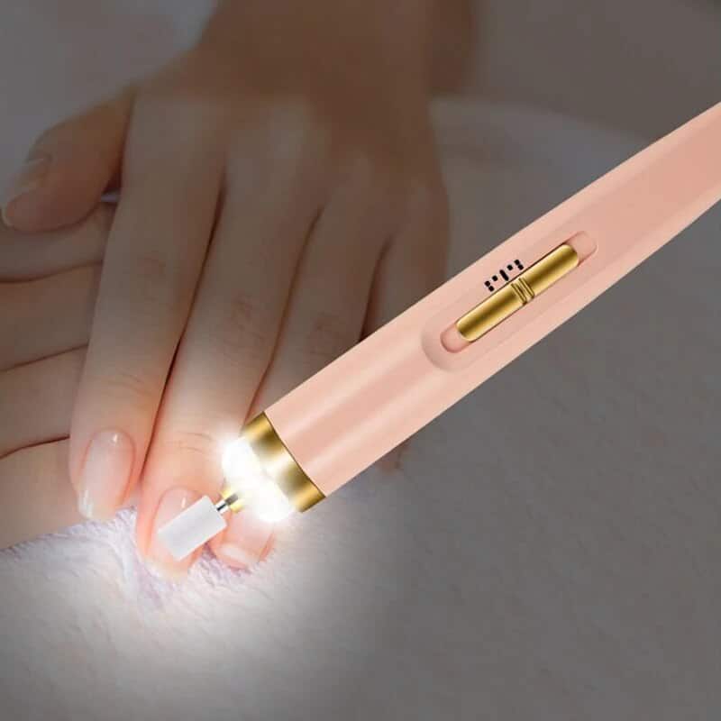 Electric Nail File Cordless Rechargeable 5 Bits LED Light