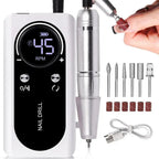 Electric Nail File Rechargeable USB Low-Noise 45000 RPM