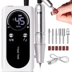 Electric Nail File Rechargeable USB Low-Noise 45000 RPM