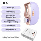Electric Nail Trimmer 3-in-1 Clipping Filing Polishing