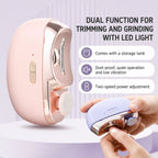 Electric Nail Trimmer 3-in-1 Clipping Filing Polishing