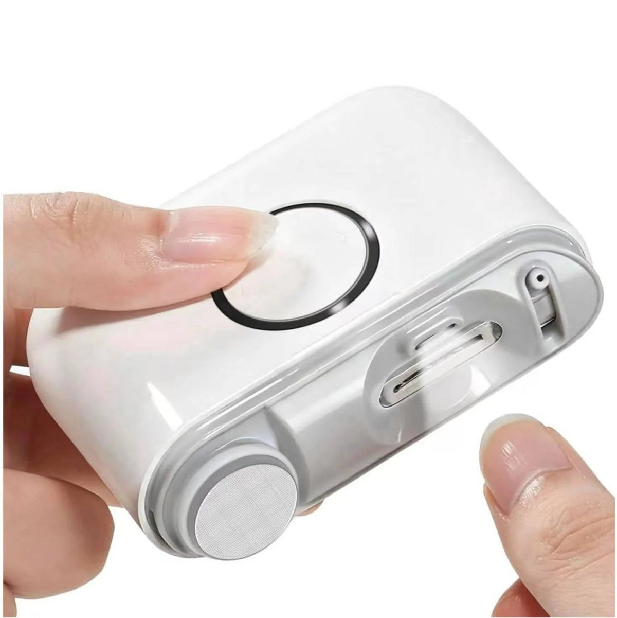 Electric Nail Trimmer Dual-Edge Cutter Debris Collector USB Rechargeable