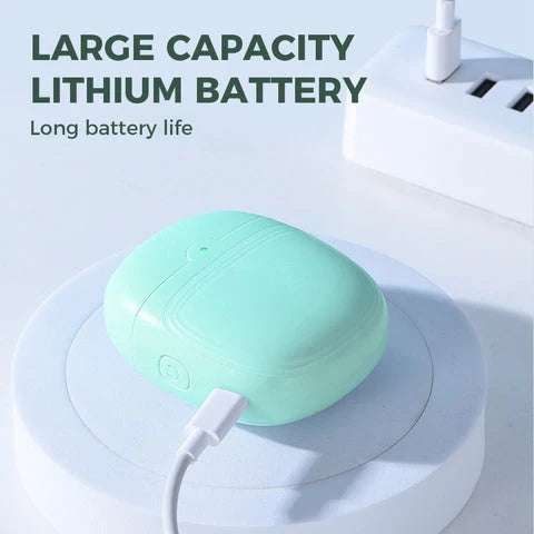 Electric Nail Trimmer USB Rechargeable Hidden Blade & Shavings Organizer