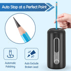 Electric Pencil Sharpener Ultra-Fast USB-C Rechargeable 5 Settings