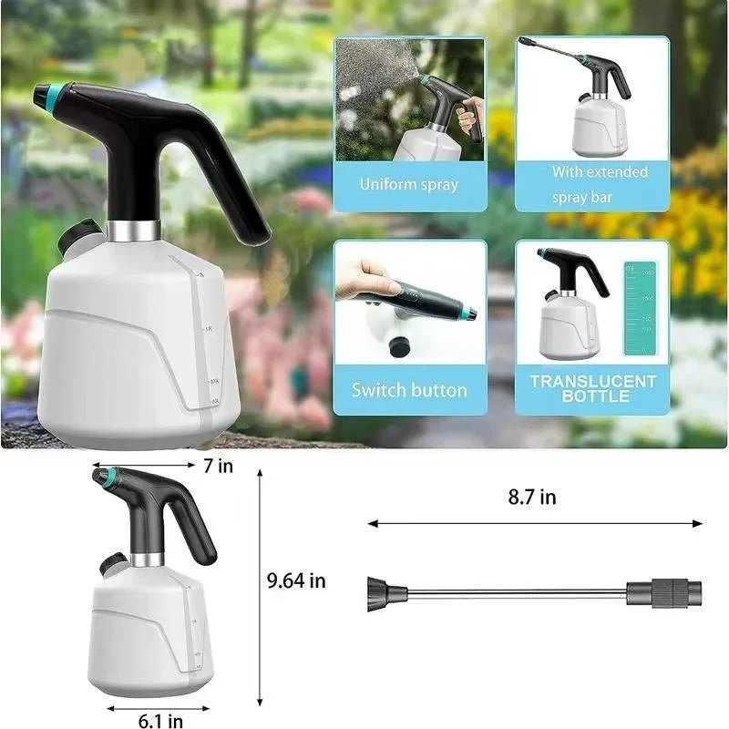 Electric Plant Sprayer USB Rechargeable Continuous Mist