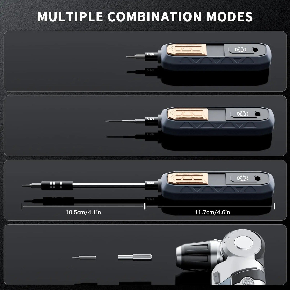 Electric Screwdriver Set 181-Piece Rechargeable Cordless