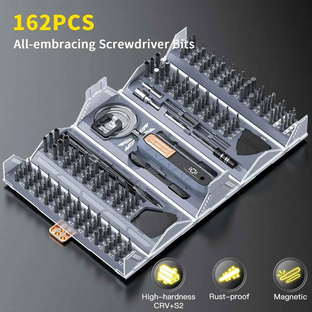 Electric Screwdriver Set 181-Piece Rechargeable Cordless