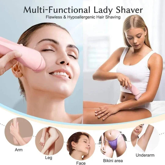 Electric Shaver 3D Floating Foil Hypoallergenic Blades USB Rechargeable