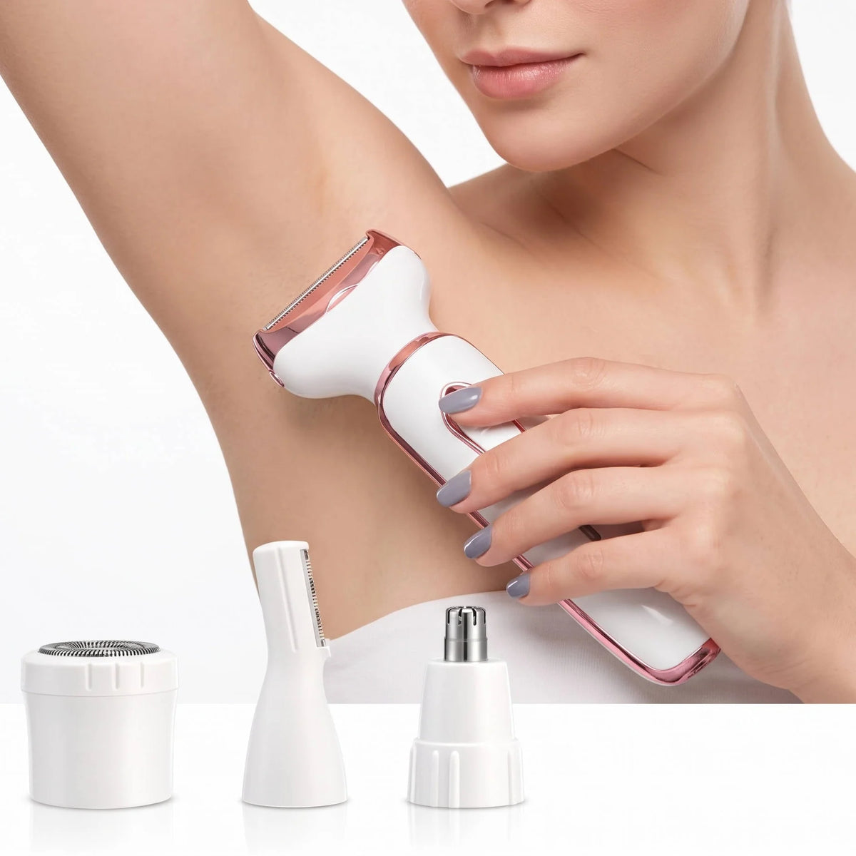 Electric Shaver 4-in-1 Rechargeable & Waterproof