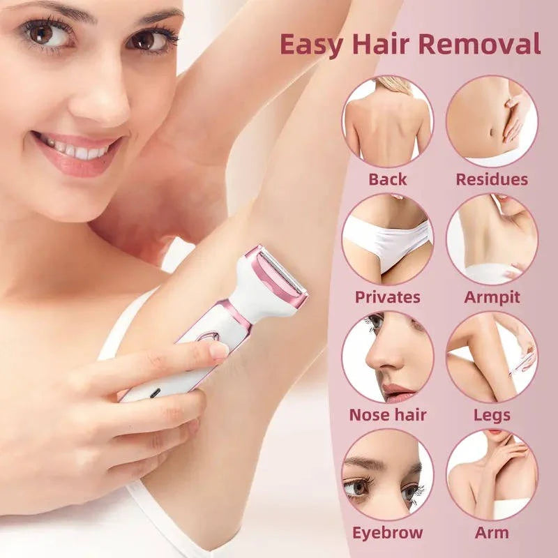 Electric Shaver 4-in-1 Rechargeable Waterproof