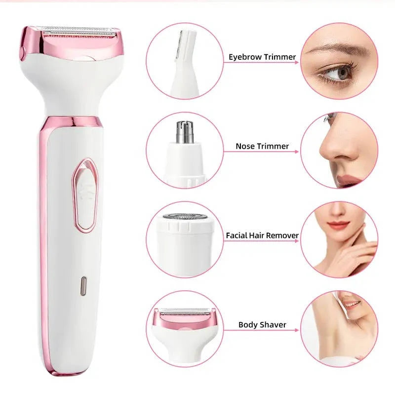 Electric Shaver 4-in-1 Rechargeable Waterproof