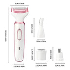 Electric Shaver 4-in-1 Rechargeable & Waterproof