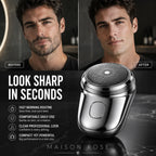 Electric Shaver Compact Waterproof USB Rechargeable