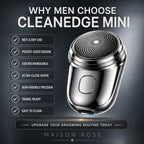 Electric Shaver Compact Waterproof USB Rechargeable