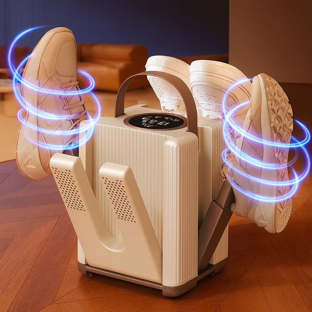 Electric Shoe Dryer Six-Arm 360 Degree Airflow Deodorizing Foldable