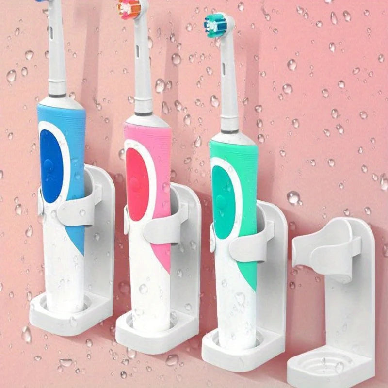 Electric Toothbrush Holder Set Wall-Mounted & Space-Saving