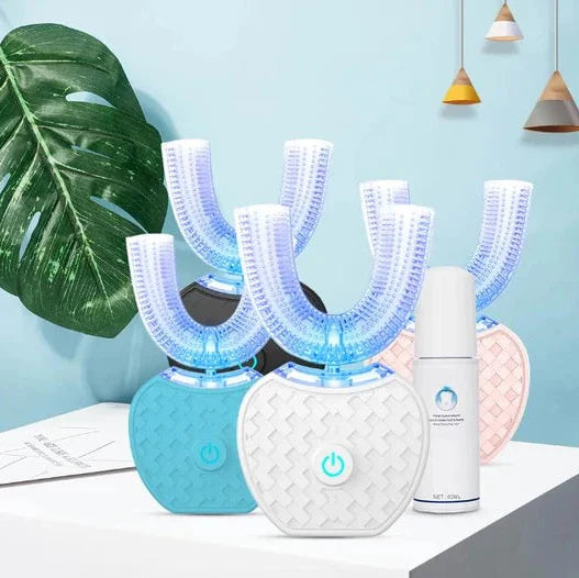Electric Toothbrush U-Shaped Ultrasonic Blue Light