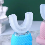 Electric Toothbrush U-Shaped Ultrasonic Blue Light